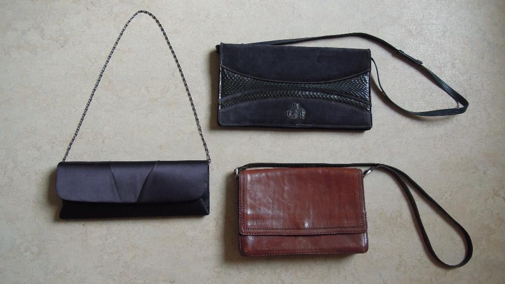 NIEUW avondtasje, 2 vintage schoudertassen, ceinturen, Handtassen en Accessoires, Tassen | Damestassen, Ophalen of Verzenden, Nieuw