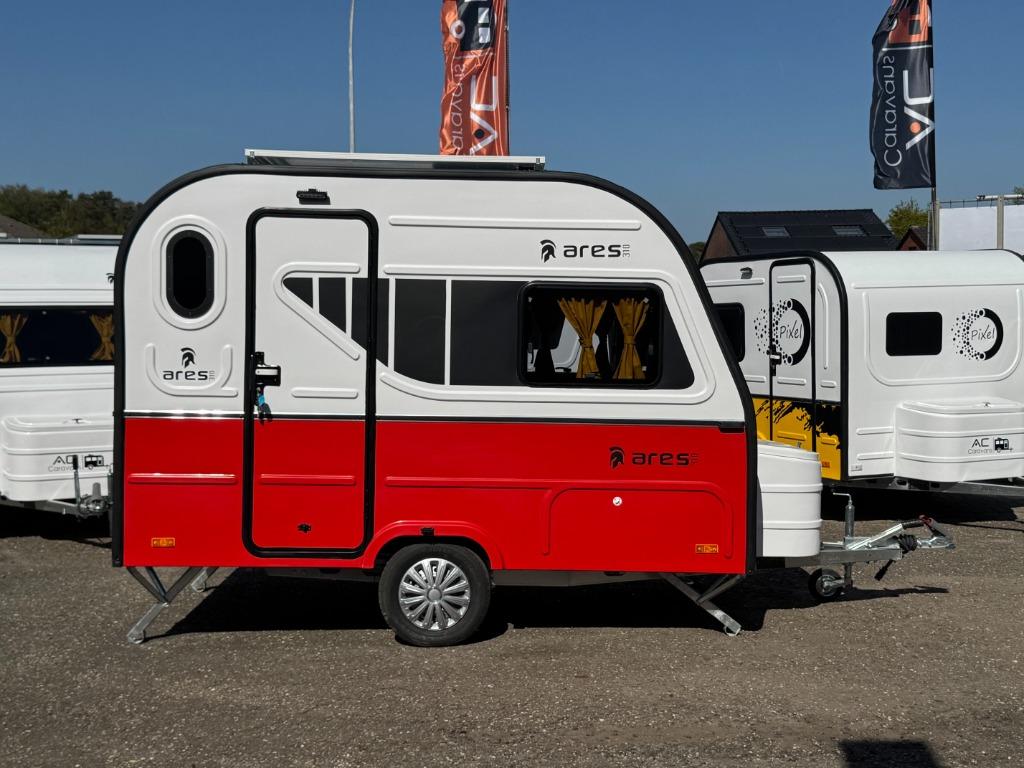 ✅CARAVAN ARES 310 • ROOD • NIEUW • 4PERSOONS • 710KG • ALKO, Overige merken, Kachel, Treinzit, 4 tot 5 meter