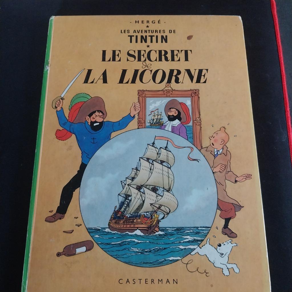BD TINTIN "  LE SECRET DE LA LICORNE" édition 1966, Une BD, Enlèvement, Utilisé, HERGE