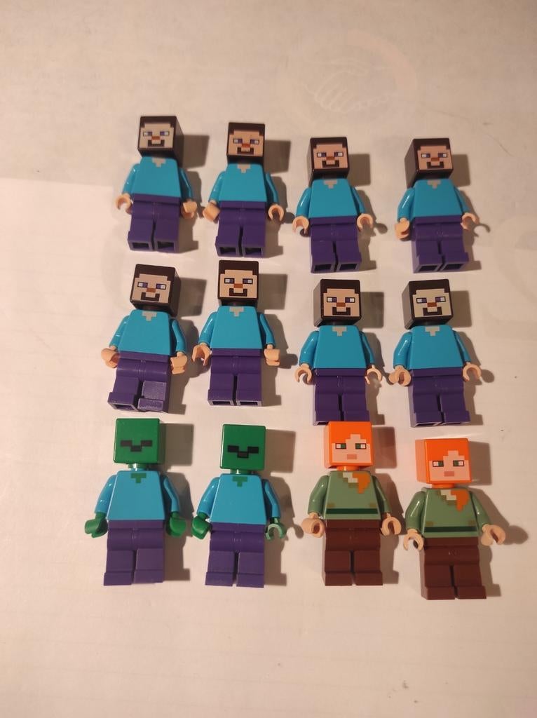 Lot Lego minifiguren - minecraft, Ophalen of Verzenden, Zo goed als nieuw, Lego