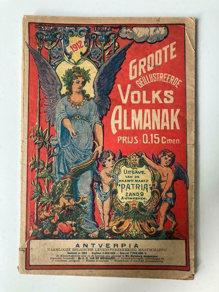 Groote Geïllustreerde Belgische Volksalmanak 1912 - patria, Ophalen of Verzenden