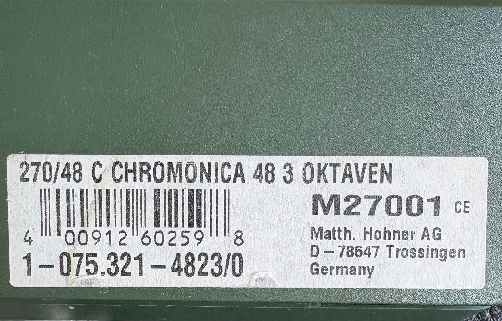 Mondharmonica chromonica 270/48 C Hohner, Muziek en Instrumenten, Blaasinstrumenten | Mondharmonica's, Ophalen, Zo goed als nieuw