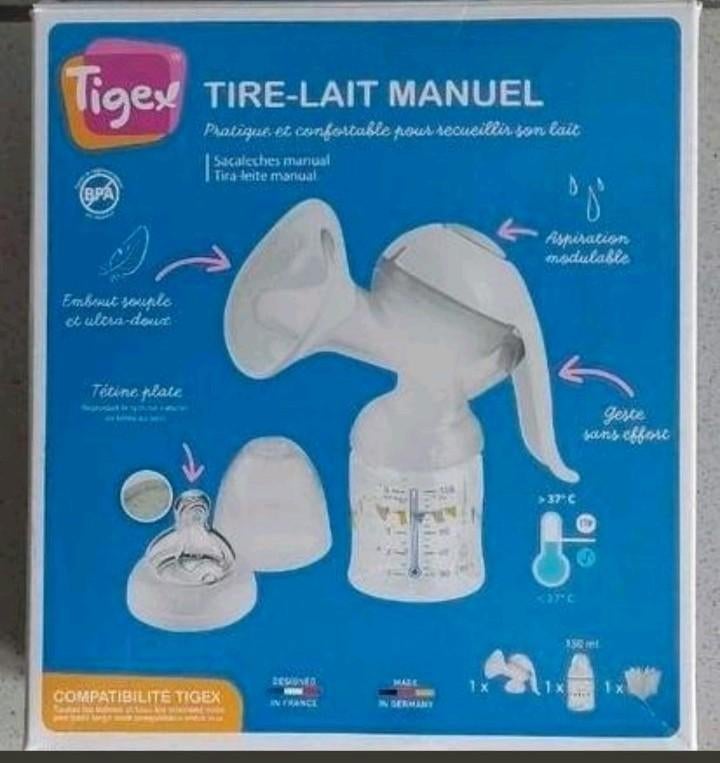TIRE-LAIT MANUEL Tigex, Enfants & Bébés, Aliments pour bébé & Accessoires, Comme neuf, Tire-lait, Enlèvement ou Envoi