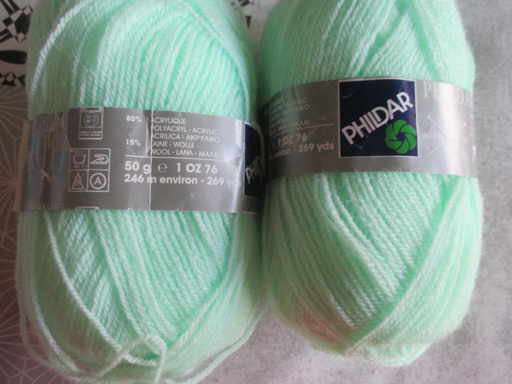 wol phildar luxe 50 gram groen, Enlèvement ou Envoi, Neuf, Tricot ou Crochet, Laine ou Fils