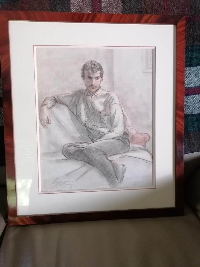 Portret - octaaf meiresonne Latem, Antiek en Kunst, Ophalen of Verzenden