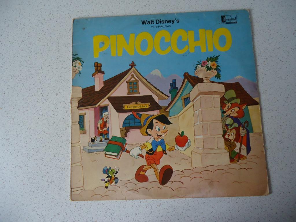 Sprookjes LP van "Walt Disney" Verhaal van Pinocchio., Enlèvement ou Envoi, Utilisé, Fable ou Conte (de fées)