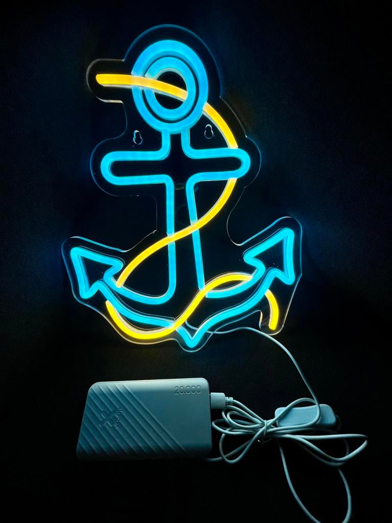 Neon Light Anker ️, Ophalen of Verzenden, Nieuw, Lichtbak of (neon) lamp
