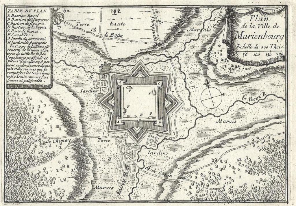 1665 - Marienburg / Marienbourg, Enlèvement ou Envoi