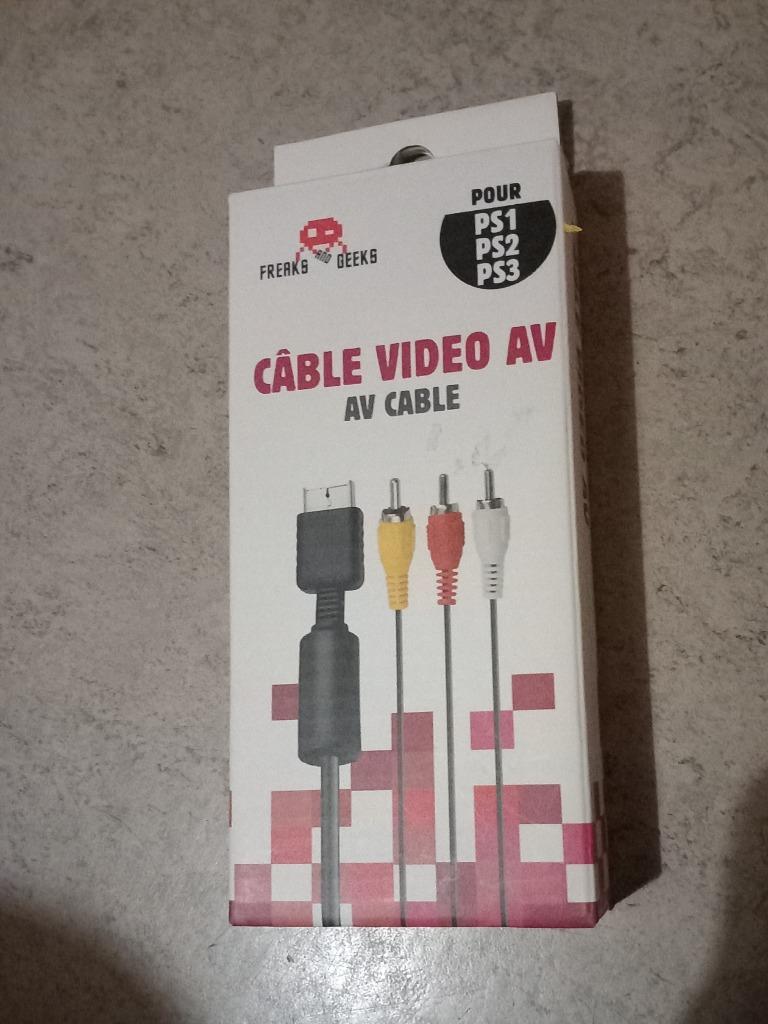 Câble Vidéo Freaks And Geeks Av Pour Ps1, Ps2 Et Ps3, Enlèvement, Neuf, Alimentation, Chargeur ou Câble, PlayStation 3