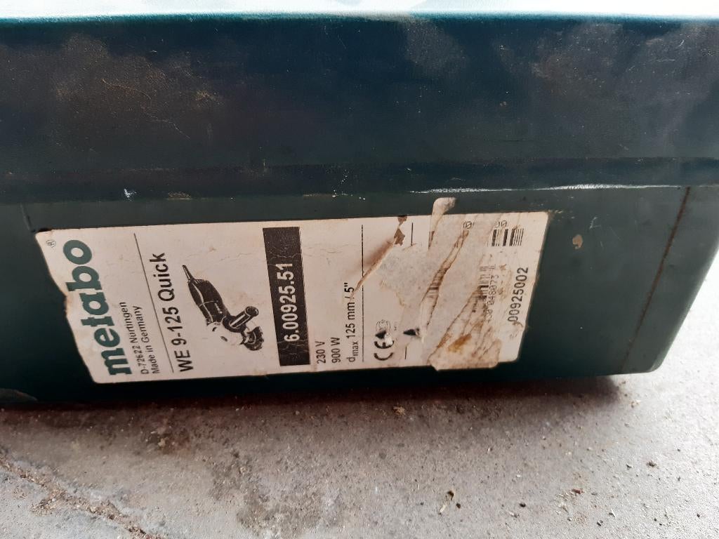 Proffesinel slijpschijf Metabo Quick 125 mm, Ophalen, Zo goed als nieuw