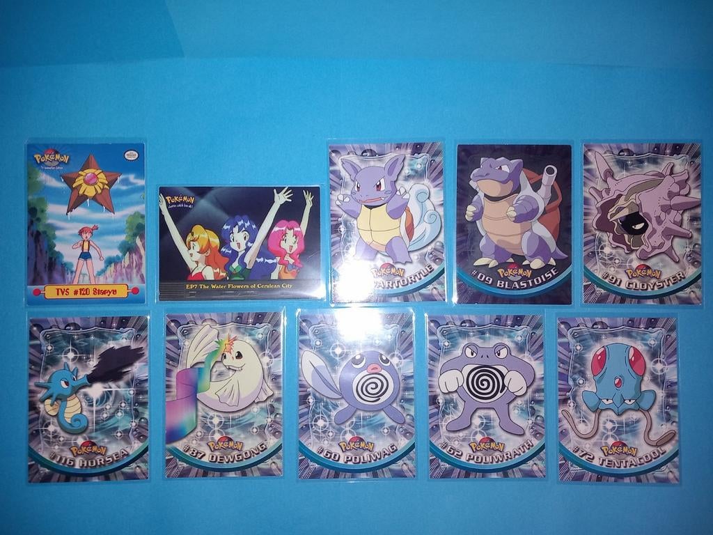 Pokemon Topps kaarten 1999 [Water 11], Ophalen of Verzenden, Zo goed als nieuw, Meerdere kaarten, Foil
