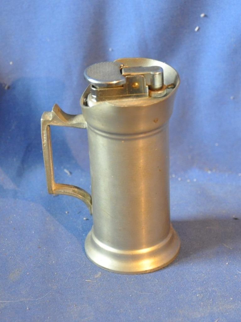 briquet de table forme chope en étain 92 %, Collections, Enlèvement ou Envoi, Utilisé, Briquet