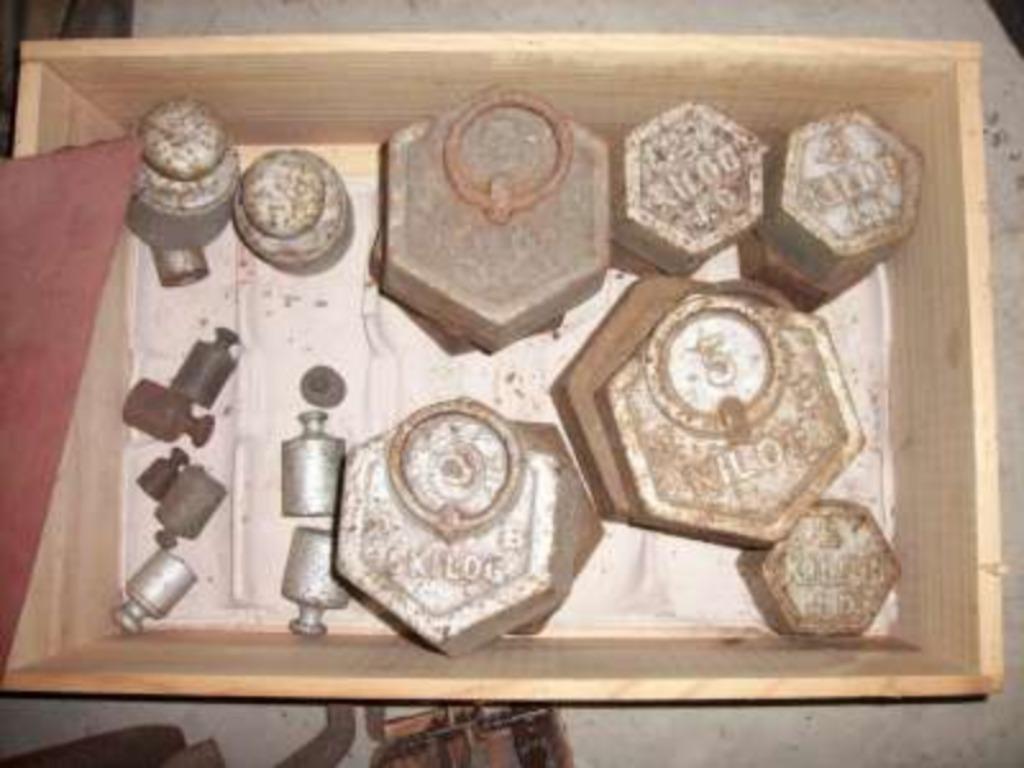 oude weegschaalgewichten, Antiek en Kunst, Ophalen of Verzenden