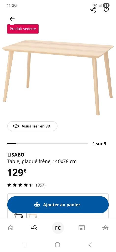 Table à manger, Neuf, 100 à 150 cm, Quatre personnes, Enlèvement