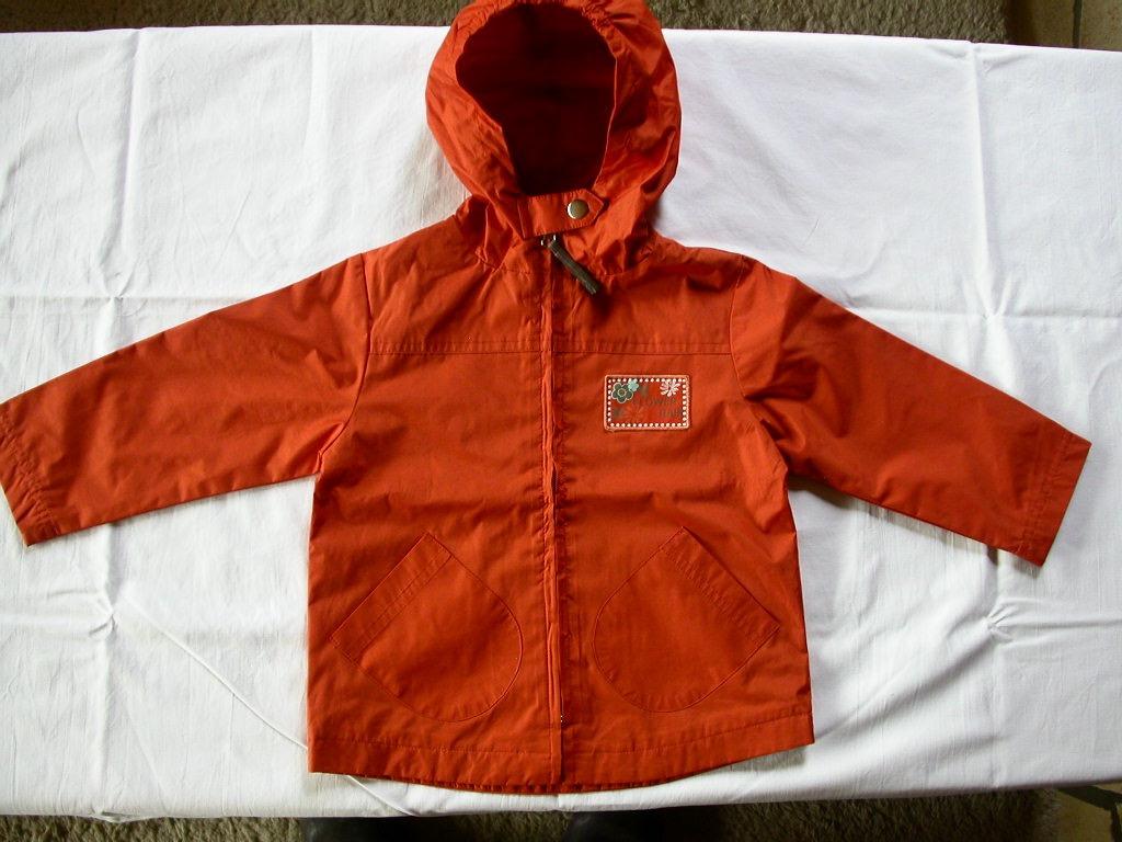 Anorak léger imperméable orange  2 ans, Ophalen of Verzenden, Zo goed als nieuw, Meisje