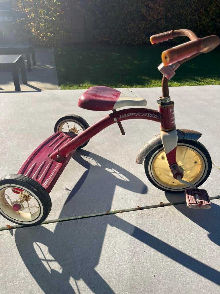 Retro rode driewieler Radio Flyer, Ophalen, Gebruikt