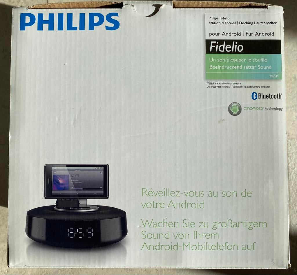 Philips AS111/12 Bluetooth Speaker en Klok, Audio, Tv en Foto, Radio's, Zo goed als nieuw, Ophalen