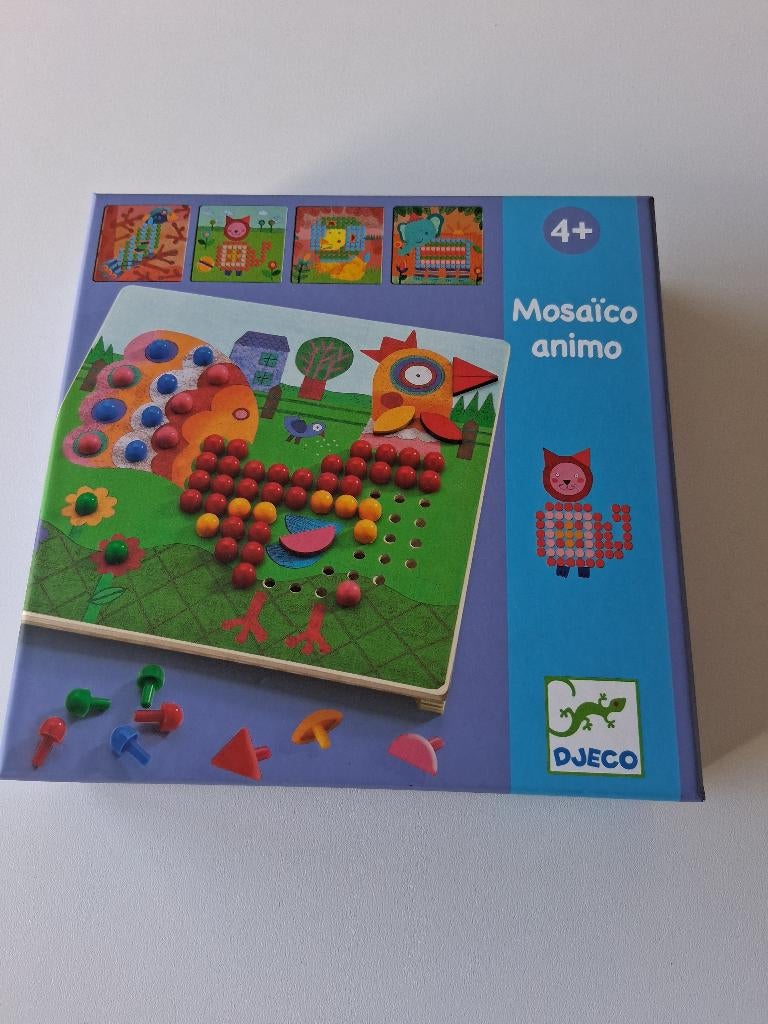 djeco mozaiekpuzzels dieren, Ophalen of Verzenden, Zo goed als nieuw, Bouwen