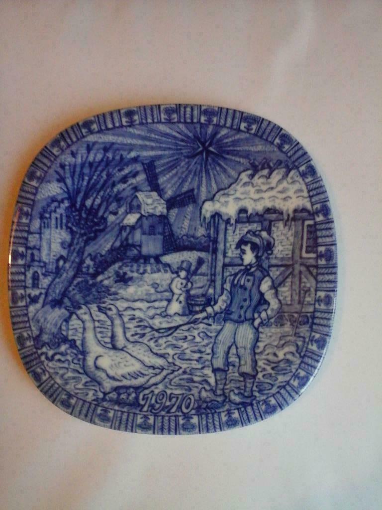 Assiette porcelaine murale Suédoise Rôrstrand 1970s 19.50cm, Enlèvement ou Envoi