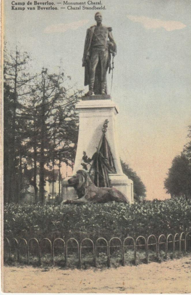 CAMP DE BEVERLOO   KAMP VAN BEVERLOO     MONUMENT CHAZAL  CH, Verzamelen, Ophalen of Verzenden, 1920 tot 1940, Gelopen, Limburg