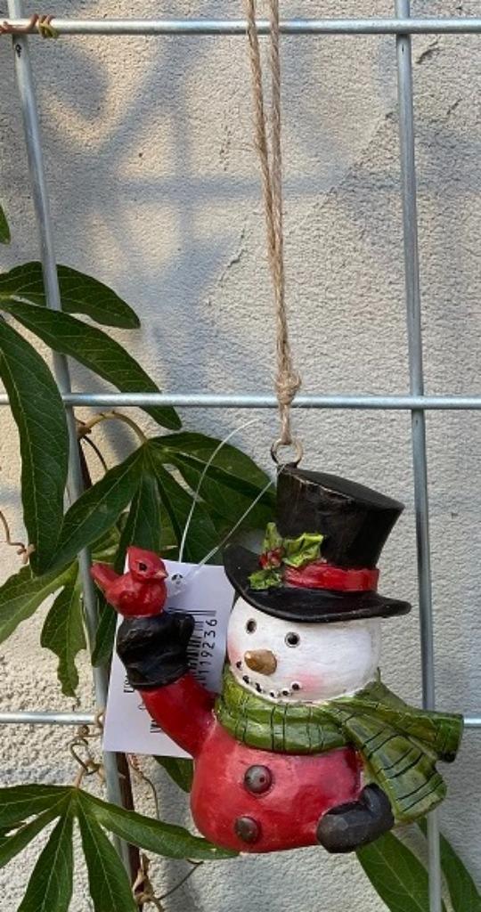 ORNAMENT SNEEUWPOP MET HOED NIEUW, Ophalen of Verzenden, Nieuw