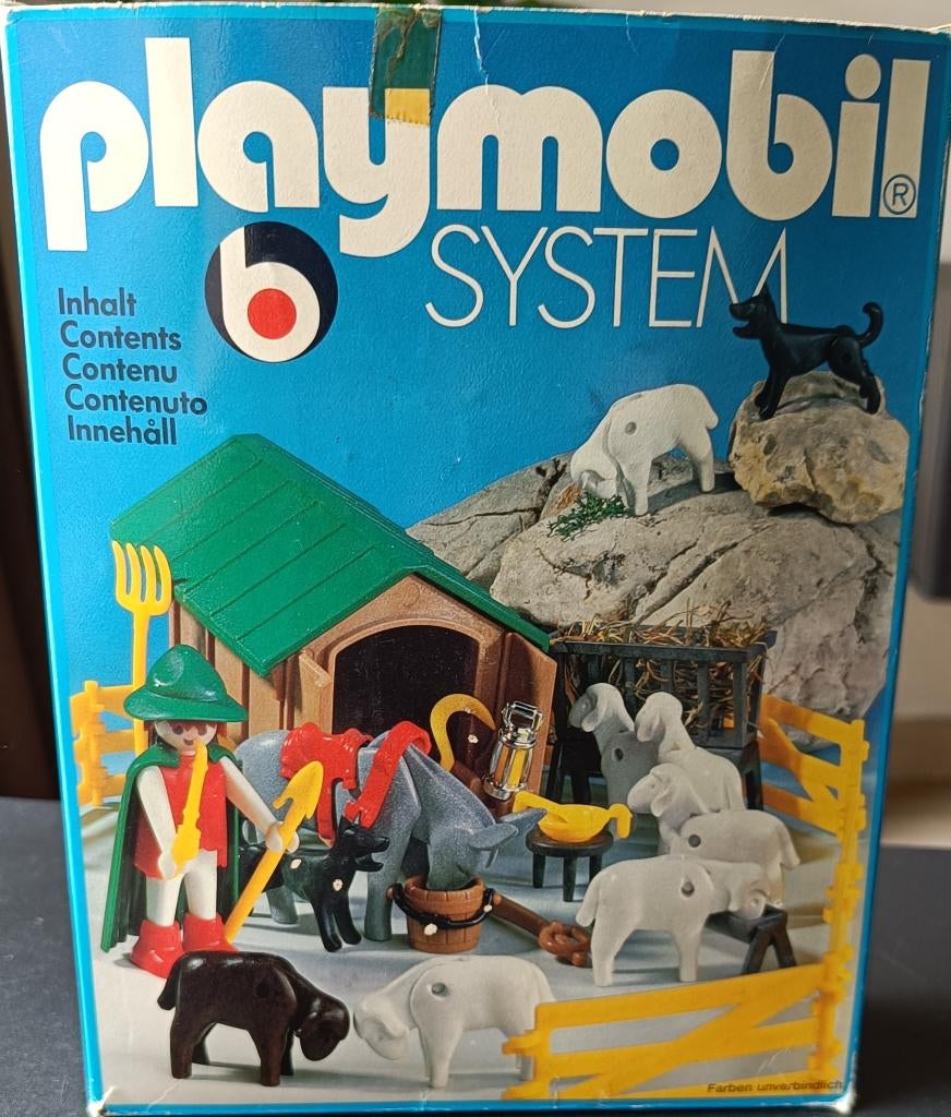 playmobil system 3412 herder en schapen met doos, Kinderen en Baby's, Speelgoed | Playmobil, Ophalen of Verzenden, Gebruikt
