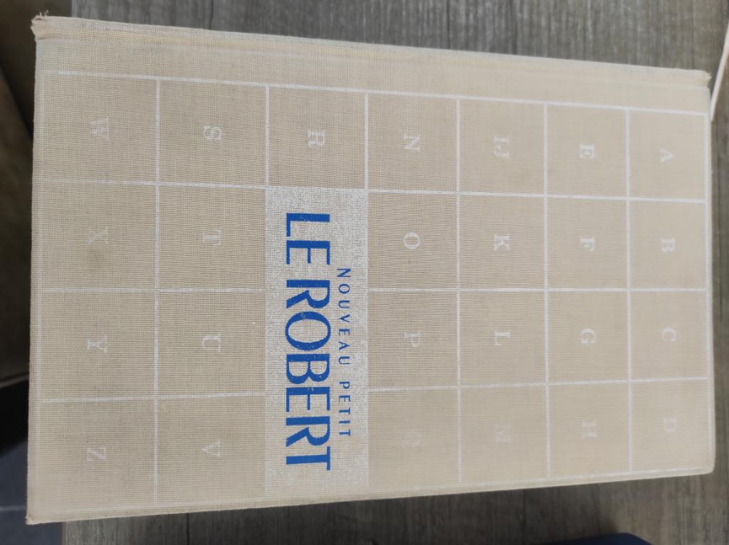 Dictionnaire le petit Robert, Enlèvement ou Envoi, Utilisé