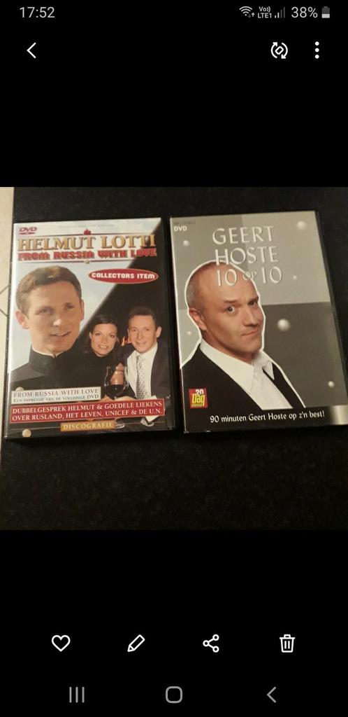 Dvd Hemut Lotti en Geert Hoste 1 euro per stuk, Enlèvement, Comme neuf