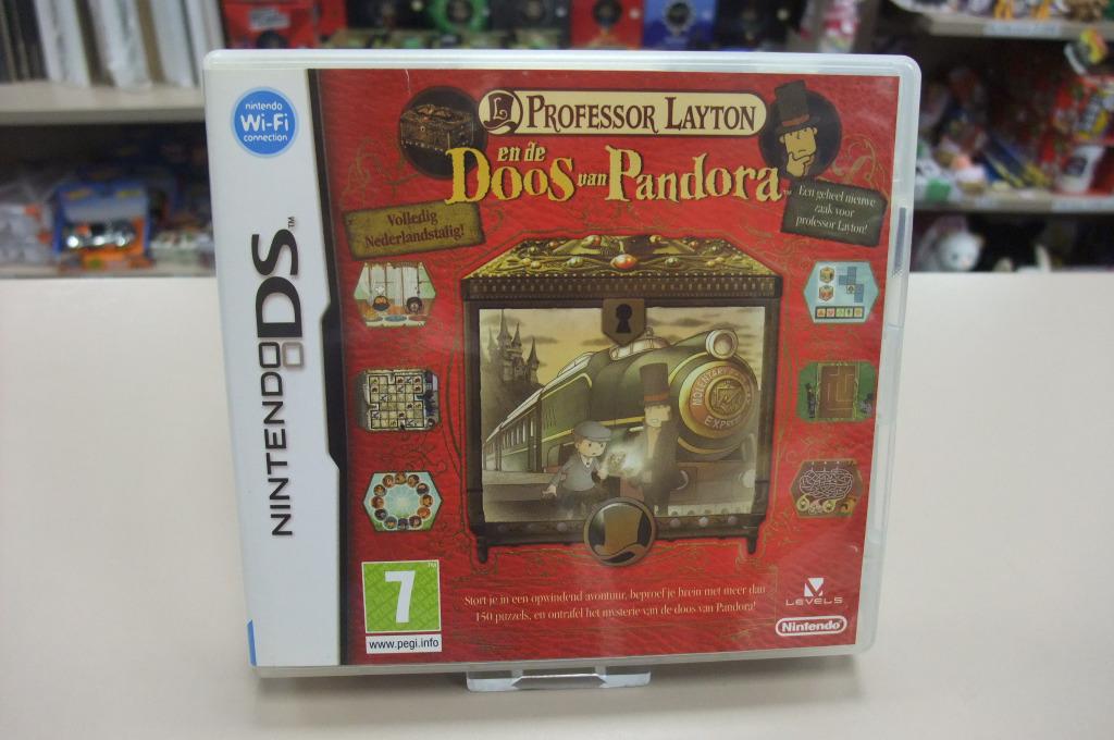 Professor Layton en de Doos van Pandora (cib) hol ds, Puzzel en Educatief, Gebruikt, Level 5, 1 speler