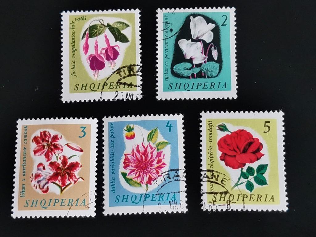 Albanie 1965 - fleurs, Enlèvement ou Envoi, Autres pays, Affranchi