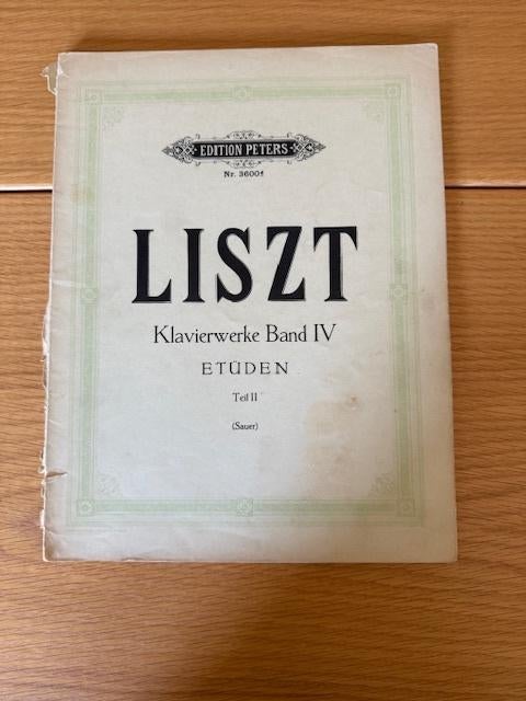 Liszt – Klavierwerke Band IV Étuden (Teil II), Gebruikt, Klassiek, Ophalen of Verzenden, Artiest of Componist