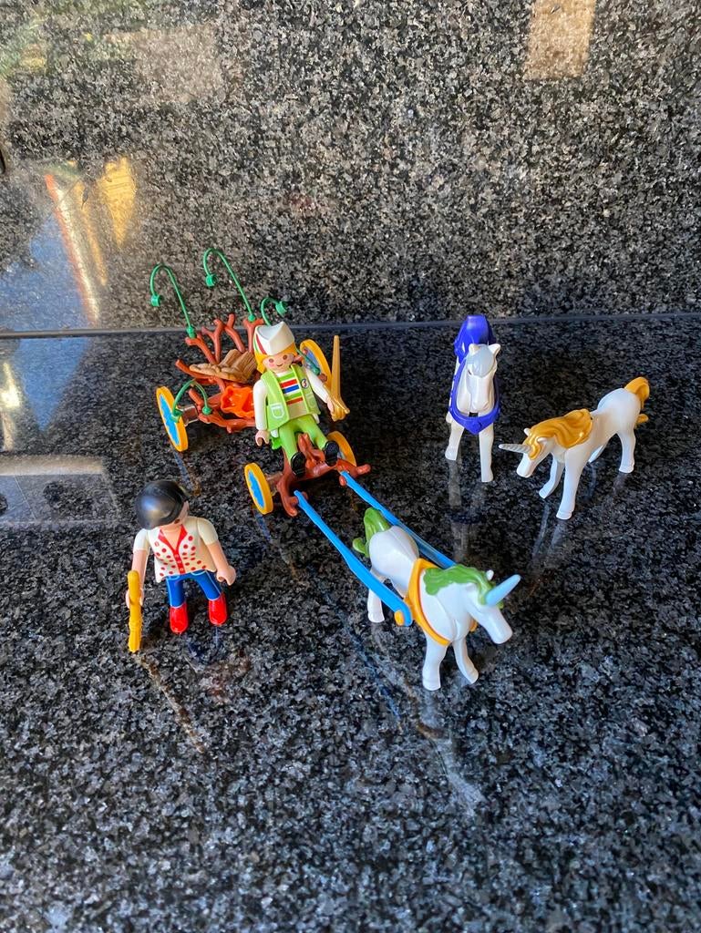 Playmobil paarden en koets, Ophalen of Verzenden, Zo goed als nieuw