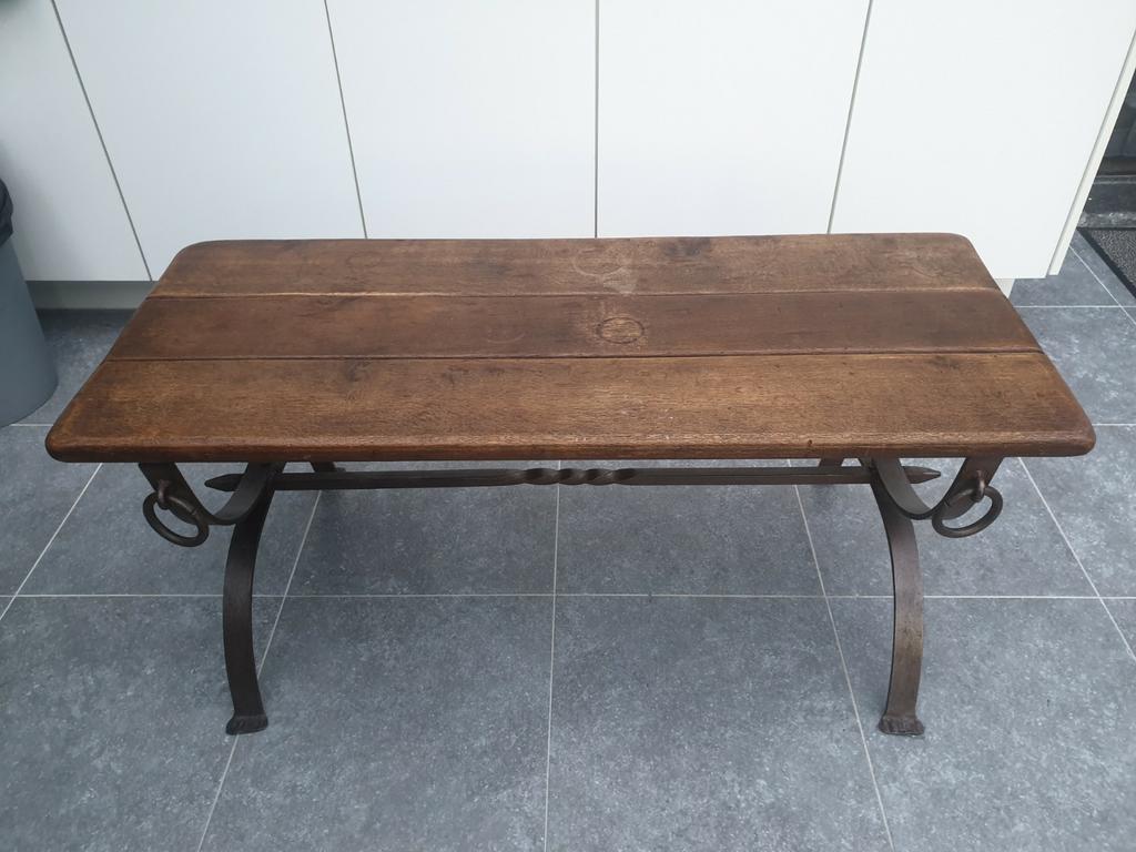 smeedijzer salontafel, Huis en Inrichting, Ophalen, Gebruikt