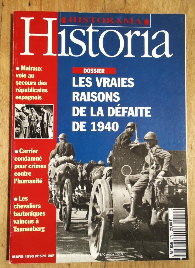 Historia: Dossier Mars 1995 - Raisons de la défaite de 1940, Overige gebieden, Ophalen of Verzenden, Zo goed als nieuw, Redactiecollectief