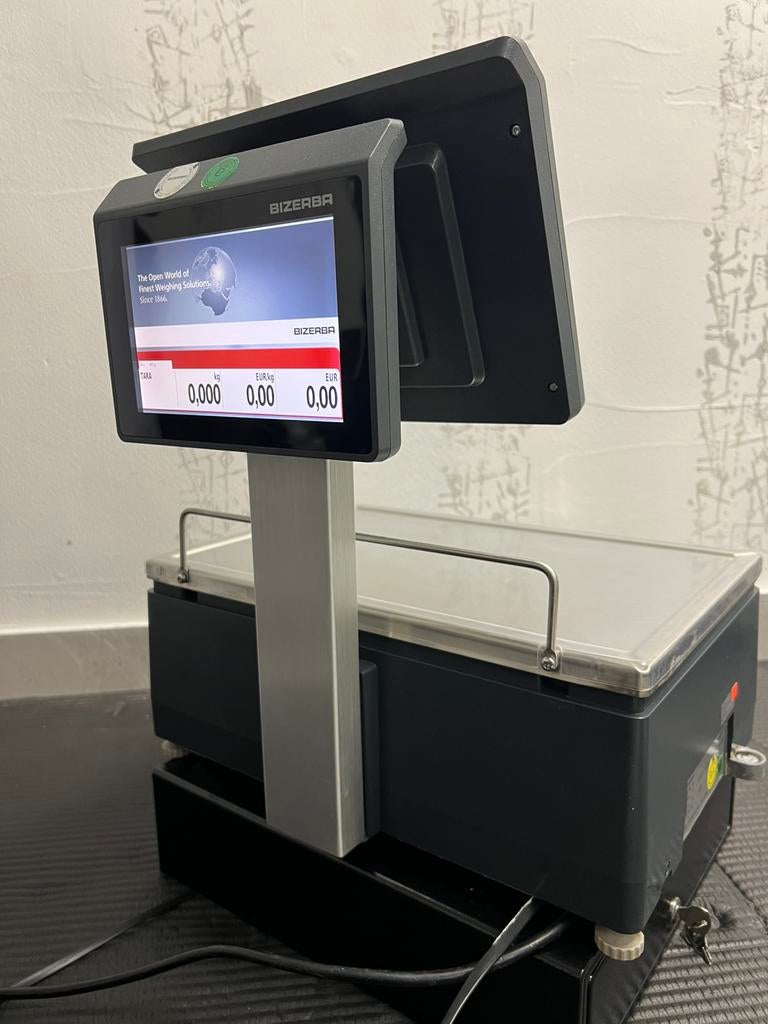 BIZERBA XC 800 BALANCES WEEGSCHAL CAISSE SCALE, Balance de magasin, Enlèvement ou Envoi, 10 à 50 kg, 1 à 500 grammes