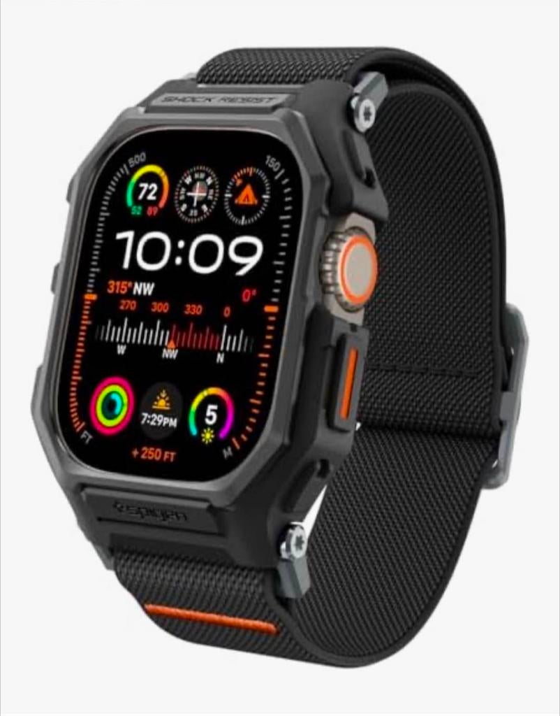 Apple watch ultra-armband met SPİGEN-bescherming, Ophalen of Verzenden