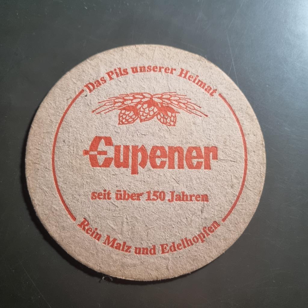Sous Bock Eupener, Collections, Marques de bière, Enlèvement ou Envoi, Utilisé, Sous-bock, Autres marques