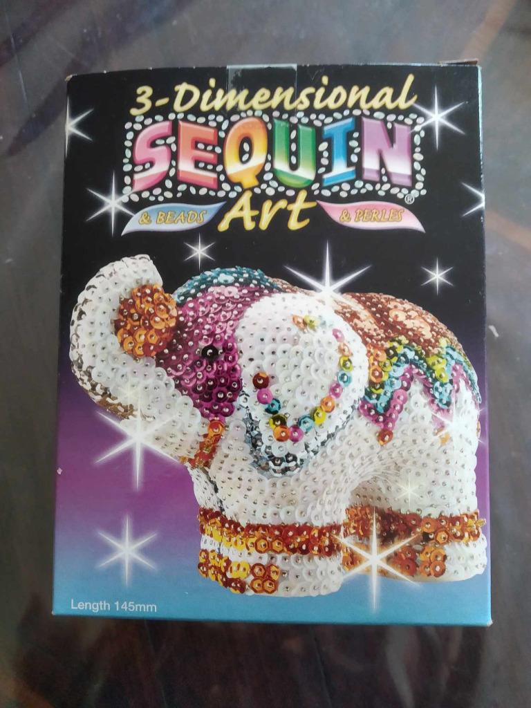 Olifant 3D sequin art, nieuw, Ophalen of Verzenden, Zo goed als nieuw
