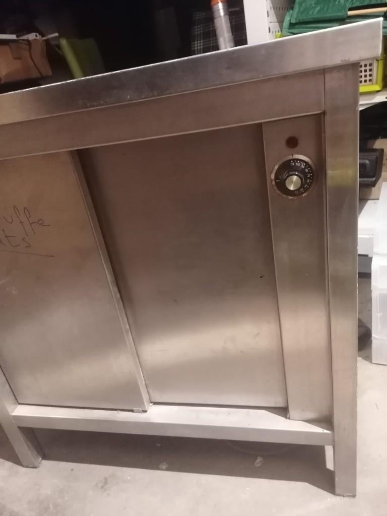 armoire chauffante professionnelle en acier inoxydable, Enlèvement, Utilisé, Autres types