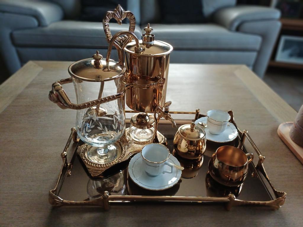 Retro koffiemaket met servies, Enlèvement, Maison et Meubles