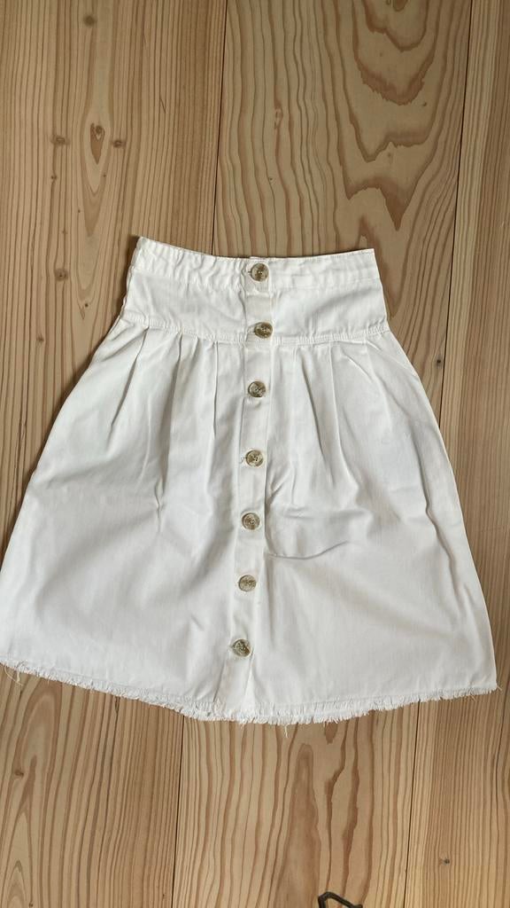 Rok jeans wit maat 134 meisjes 9 jaar, Meisje, Ophalen of Verzenden, Zo goed als nieuw, Zara