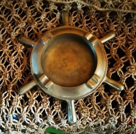 Maritime antieke Stuurmans asbak, Ophalen of Verzenden