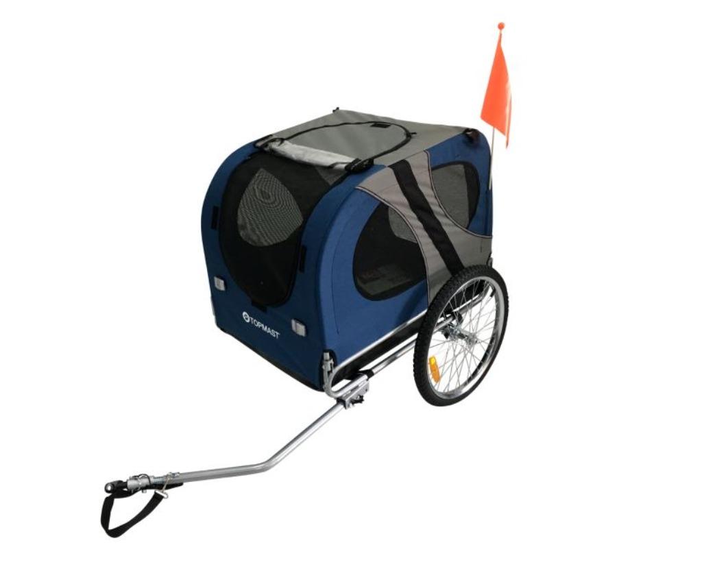 Chariot à vélo pliable pour chien bleu maintenant pour 129,0, Enlèvement ou Envoi, Neuf