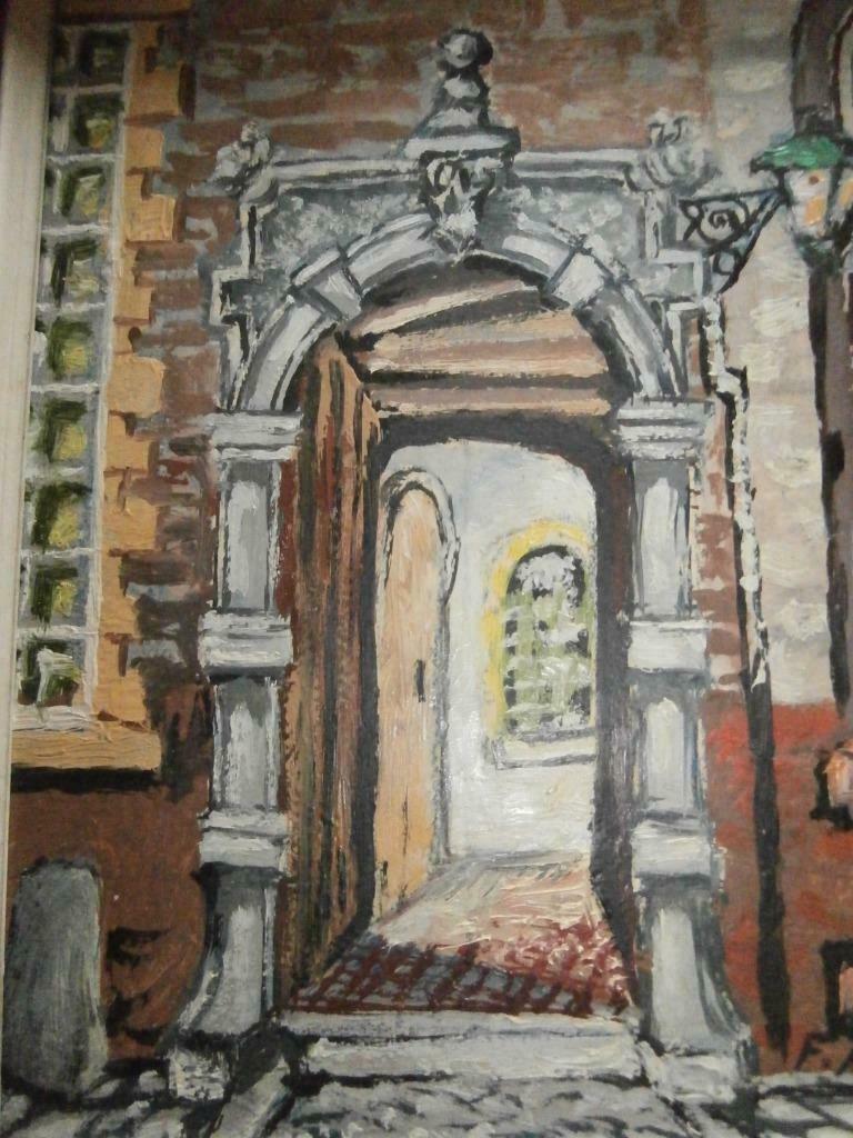 Peinture Ransbotyn Rue Haute 118 où vécut & mourut P.Breugel, Antiek en Kunst, Ophalen