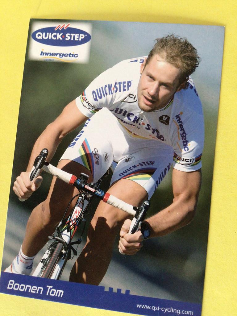 Wk wielerkaart team quick step tom boonen, Verzenden