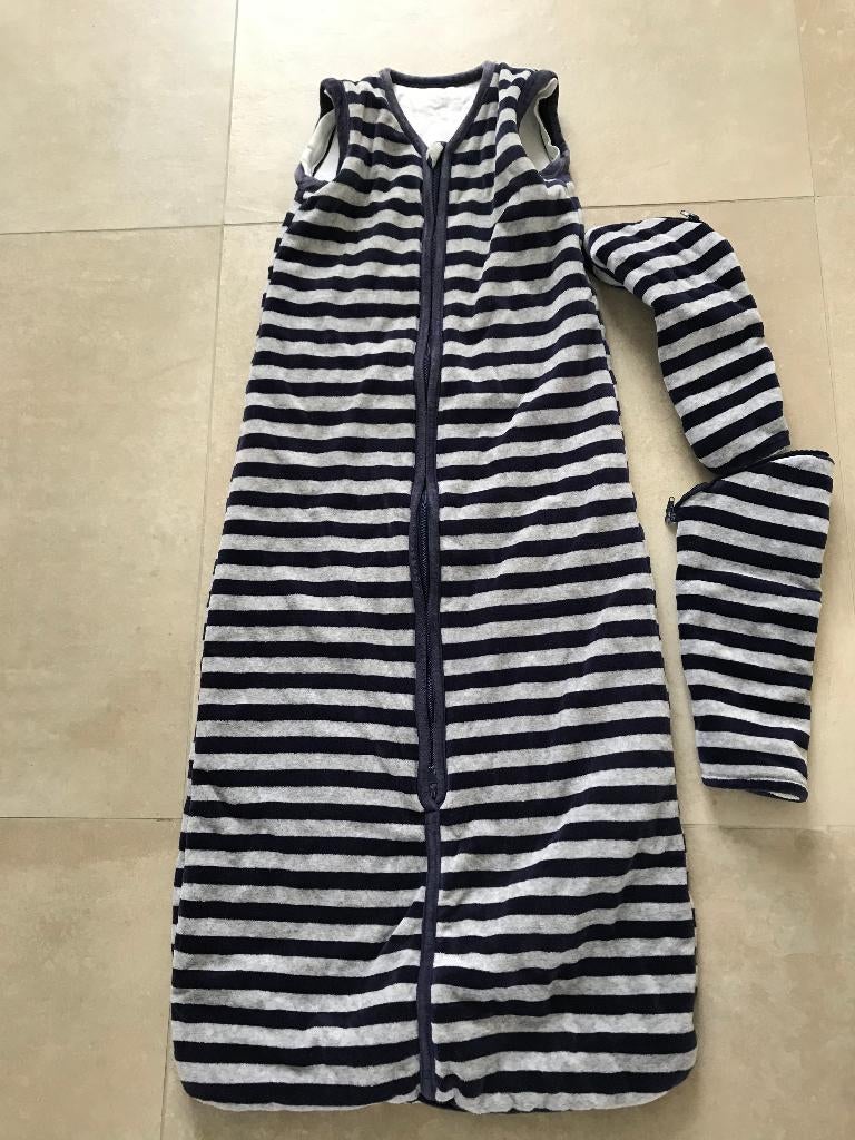SLAAPZAK velours met afneembare mouwen 100cm, Ophalen of Verzenden, Gebruikt, Slaapzak