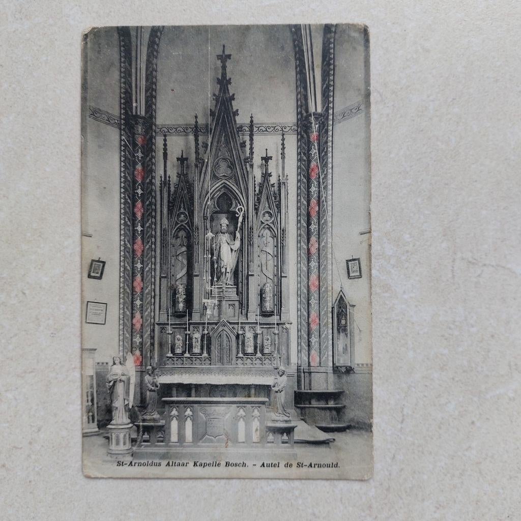 Oude postkaart van Tiegem: kapel st. Arnoldus, Verzamelen, Ophalen of Verzenden
