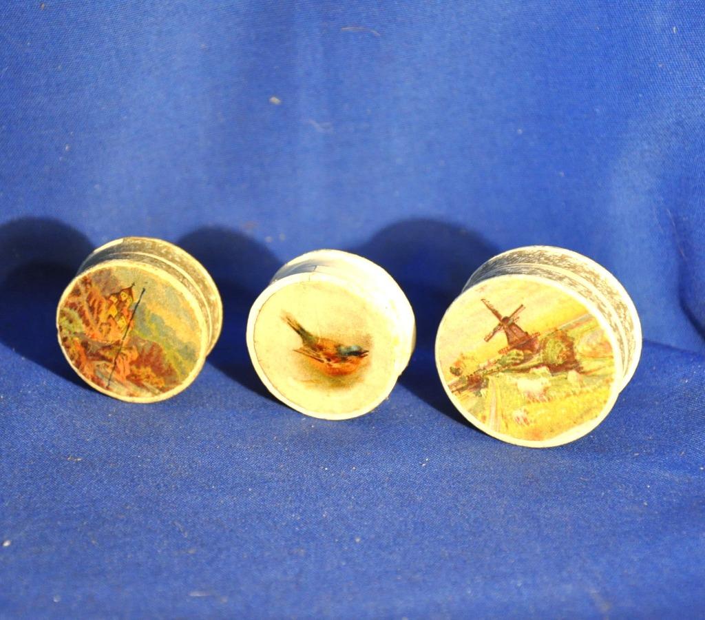 3 anciennes boites de bijoutier en carton, Collections, Collections Autre, Utilisé, Enlèvement ou Envoi
