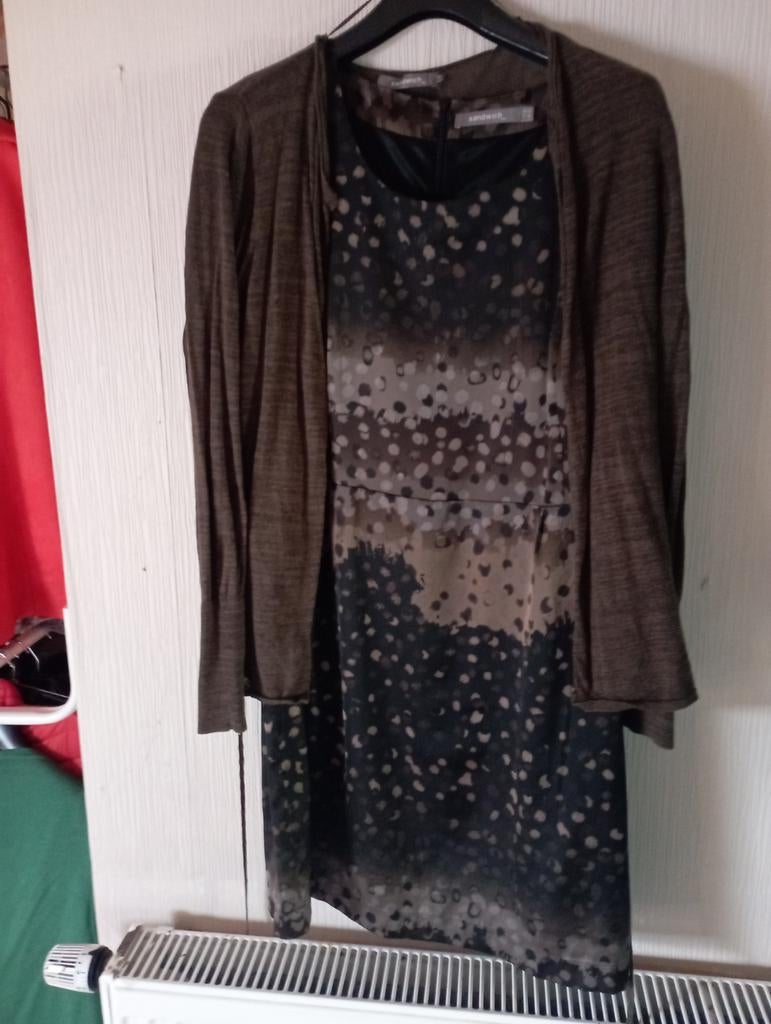 Jurk sandwich met bijhorende gilet, Kleding | Dames, Ophalen of Verzenden, Zo goed als nieuw