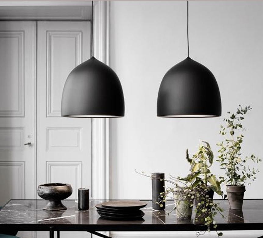 Twee hanglampen van het merk Fritz Hansen, Huis en Inrichting, Ophalen, Kunststof, Scandinavisch, Zo goed als nieuw